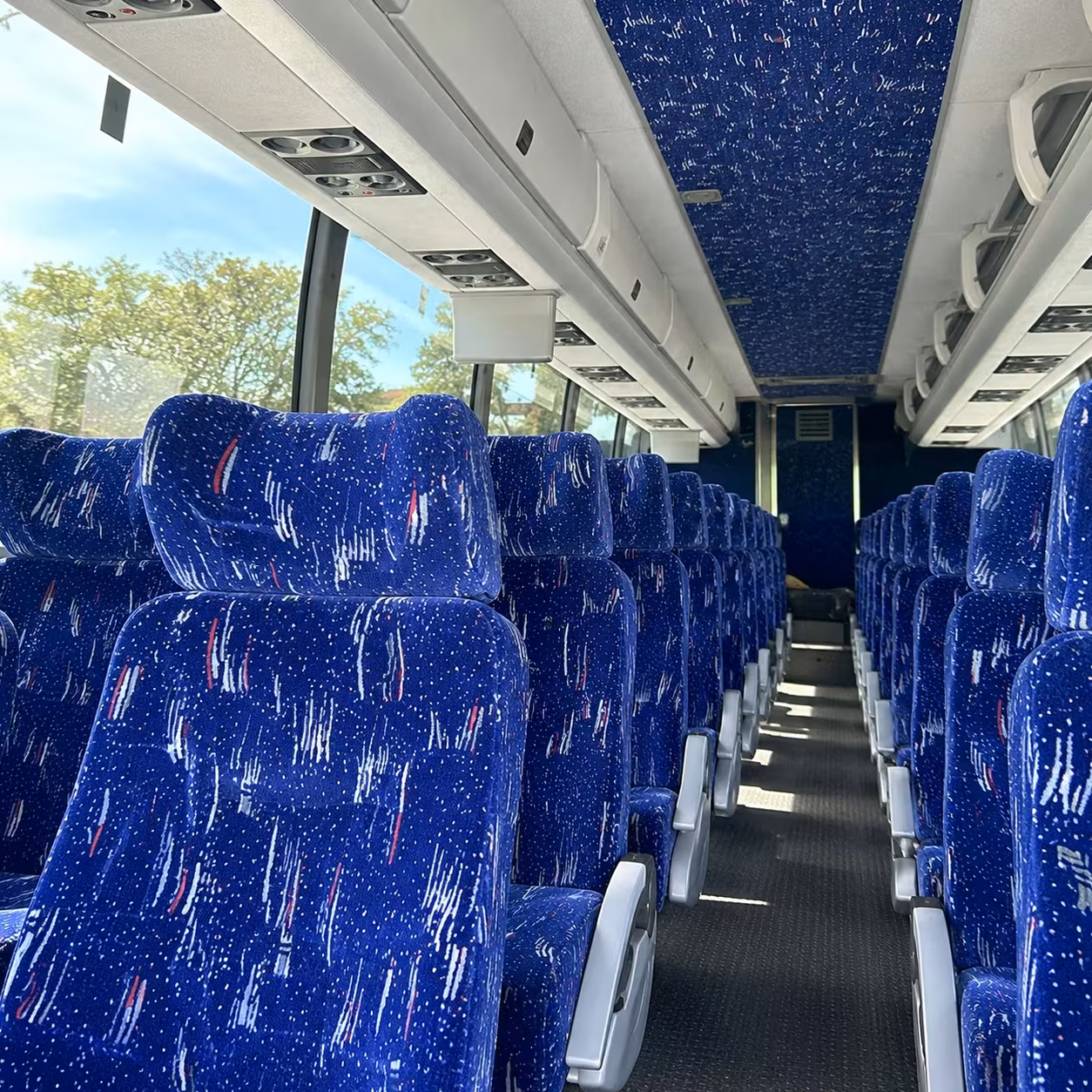 corpus christi charter bus rental interior