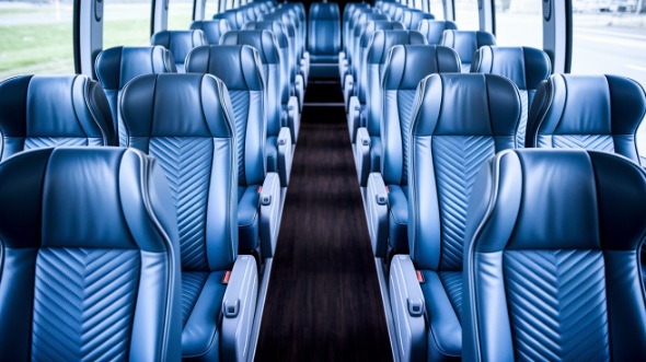 corpus christi 50 passenger charter bus interior