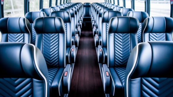 corpus christi 54 passenger charter bus inside