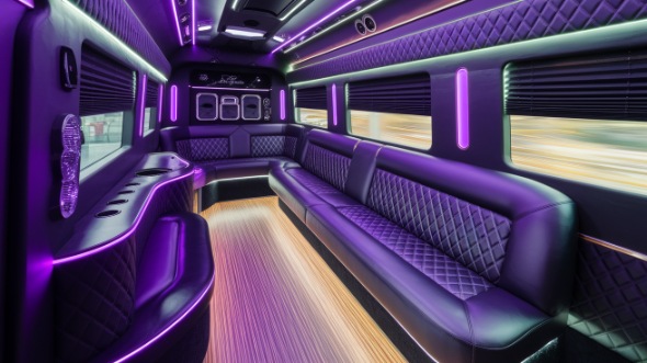 party bus rental interior corpus christi