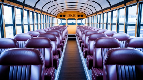 school bus rental interior corpus christi